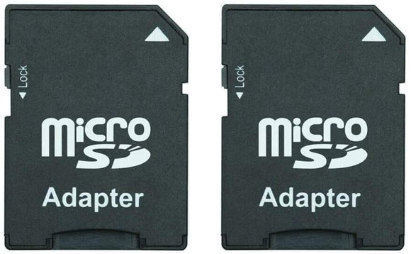 Micro SD Card to SD Card Adapter, TF Card Micro SDHC to SD SDHC Adapter Works with Memory Cards for Older Cameras, PDA, Medical Devices (Pack of 2)