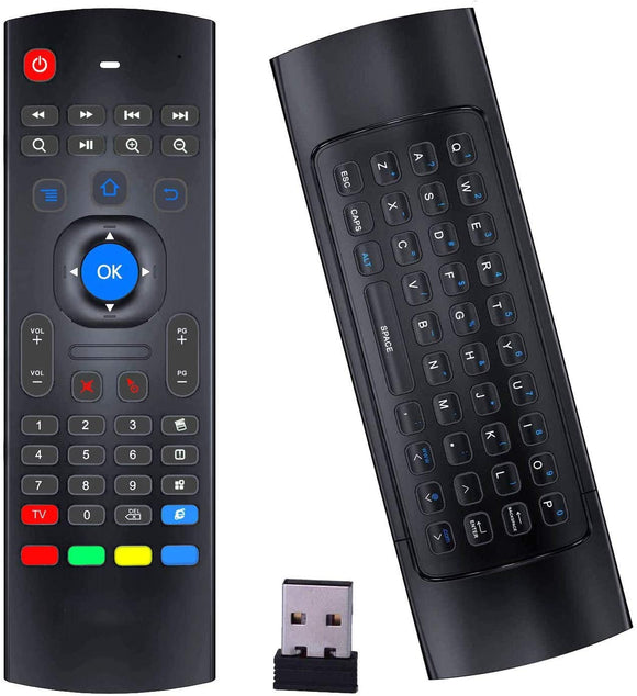 MX3 Pro Air Remote Mouse 2.4G Backlit Kodi Remote Control, Mini Wireless Keyboard & Infrared Remote Control Learning, Best for Android Smart Tv Box HTPC IPTV PC Pad Xbox Raspberry pi 3