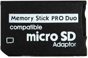 Memory Stick Pro Duo Adapter, Micro SD/Micro SDHC TF Card to Memory Stick MS Pro Duo Card for Sony PSP, Playstation Portable, Camera, Handycam, PDA -B08CSX48V5